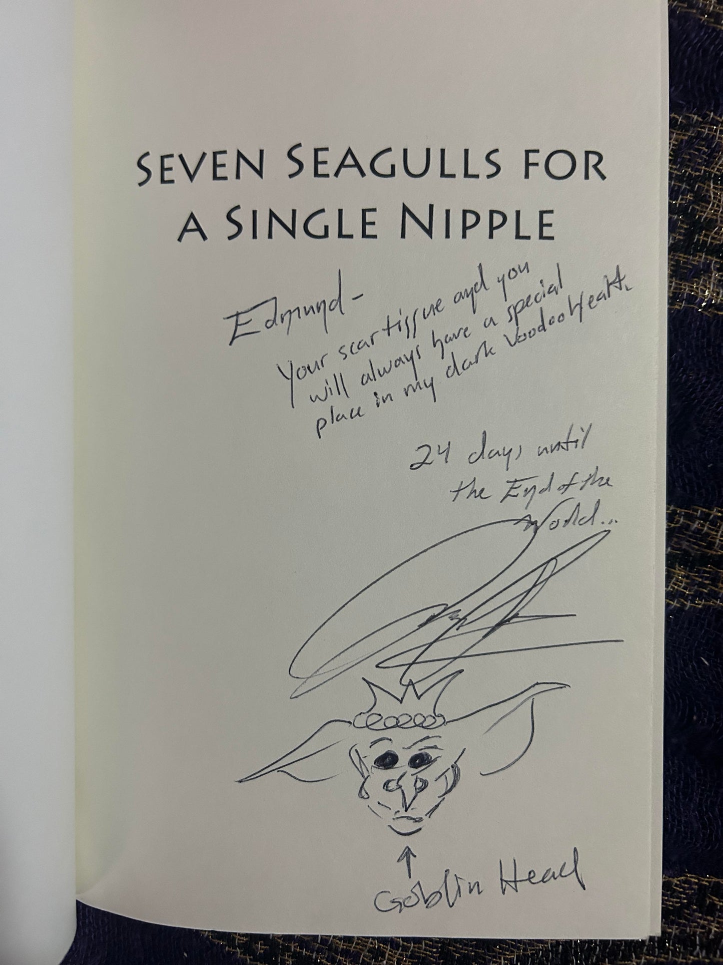 Seven Seagulls for a Single Nipple by Troy Chambers (Signed)