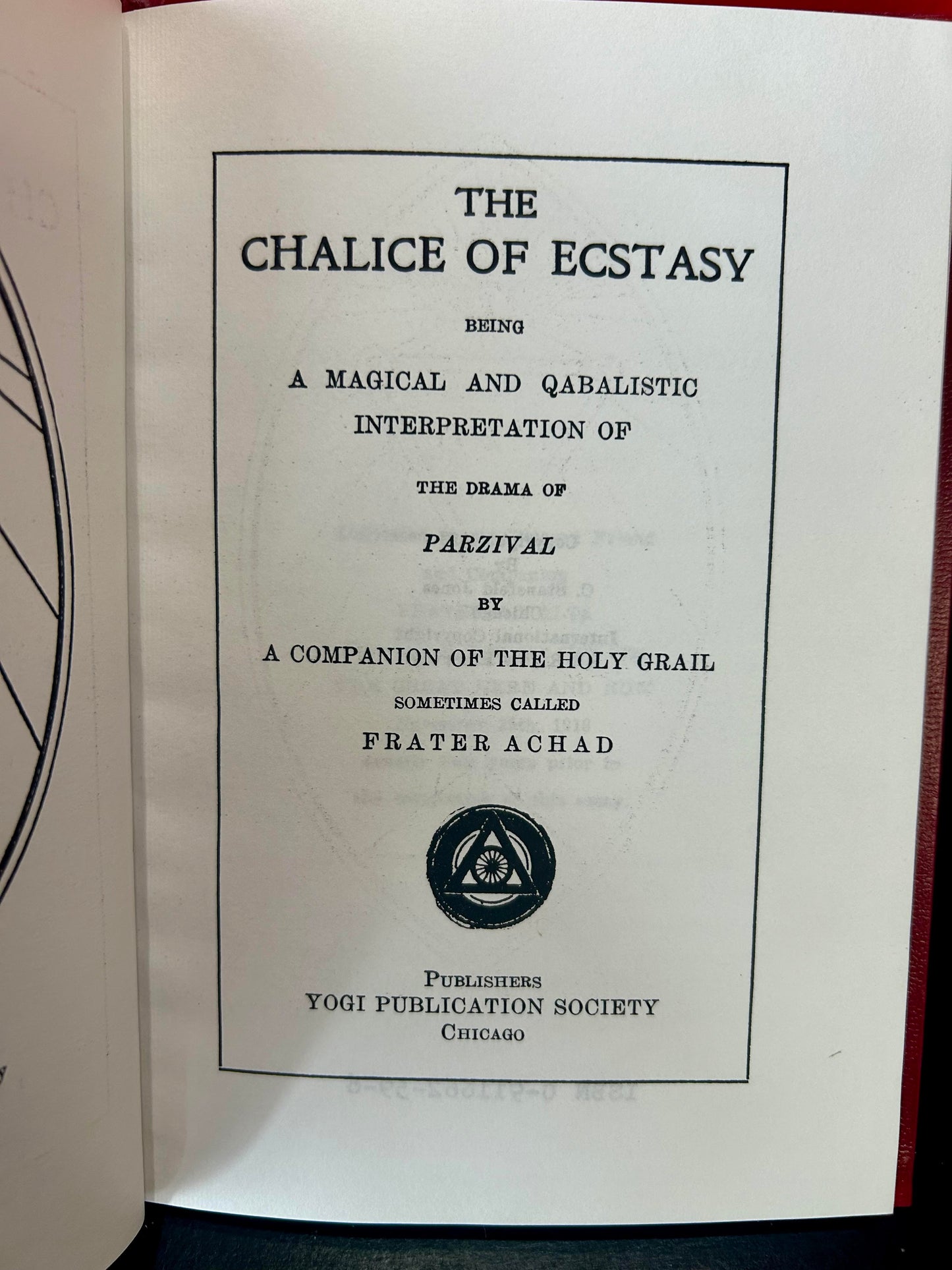 Parzival: The Chalice of Ecstasy by Frater Achad