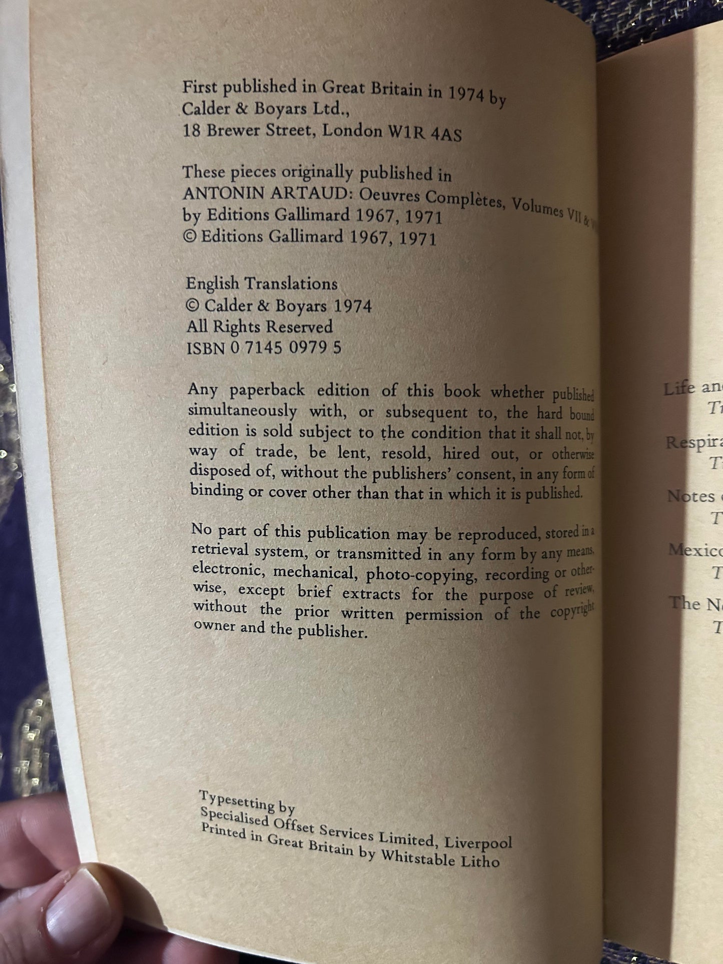 The Death of Satan and other Mystical Writings by Antonin Artaud