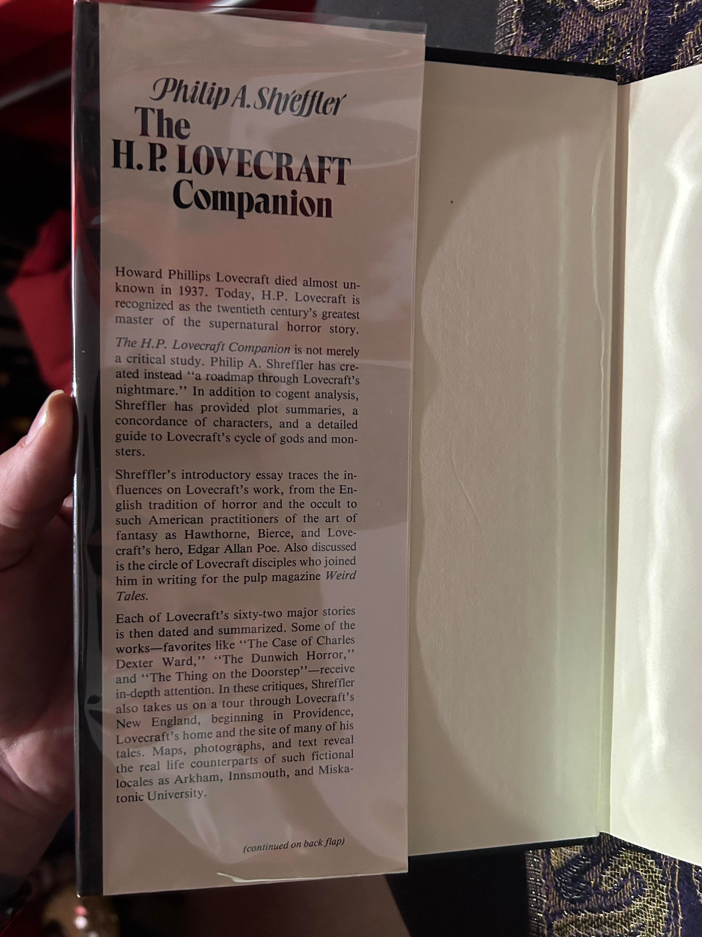 The H.P. Lovecraft Companion by Philip A. Shreffler