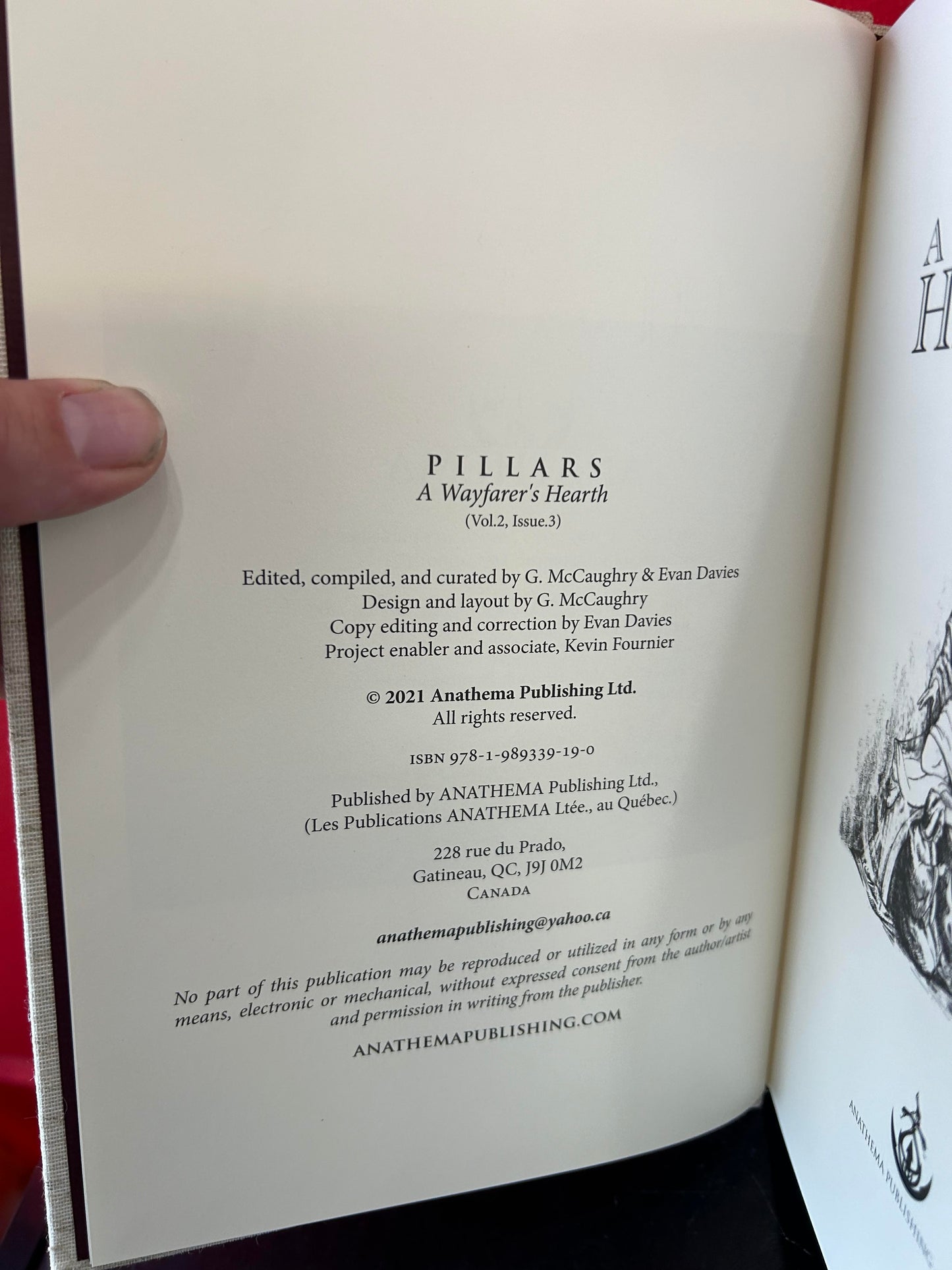 Pillars: A Wayfarer's Hearth (Volume 2, Issue 3) by Various Authors (Limited Edition #630 of 700)