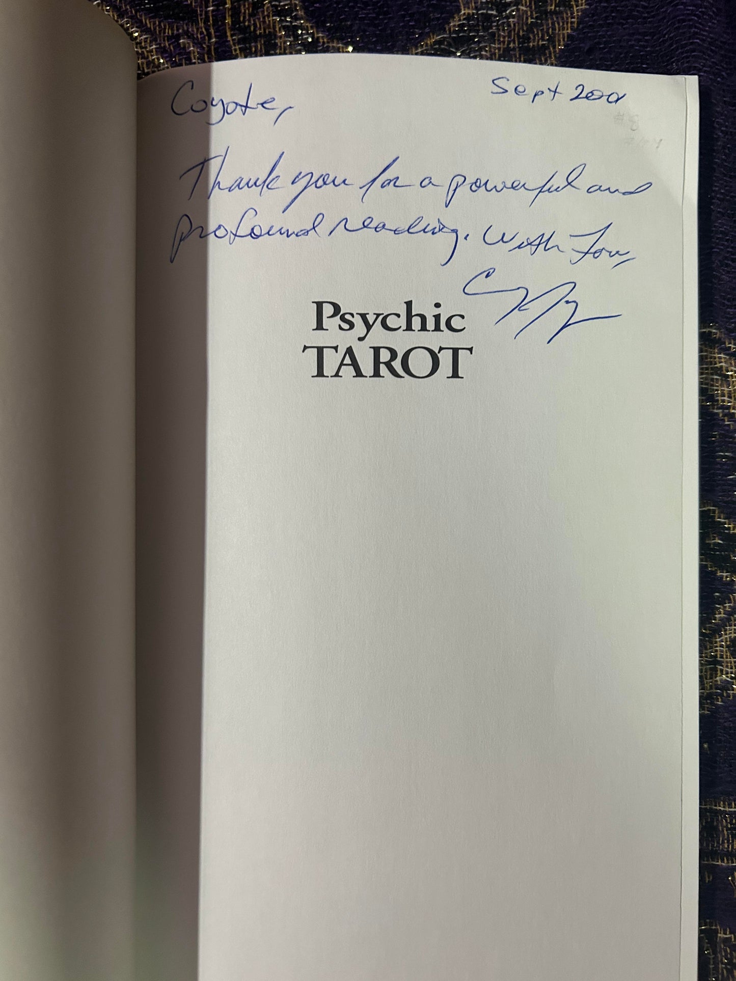 Psychic Tarot by Craig Junjulas (Signed Copy)