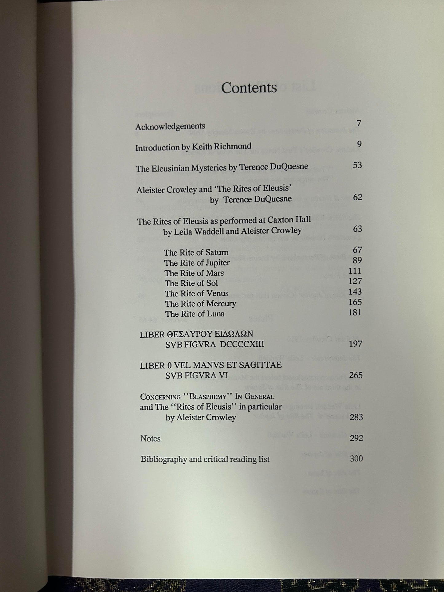 The Rites of Eleusis: As Performed at Caxton Hall by Aleister Crowley Limited Edition #661 of 1000