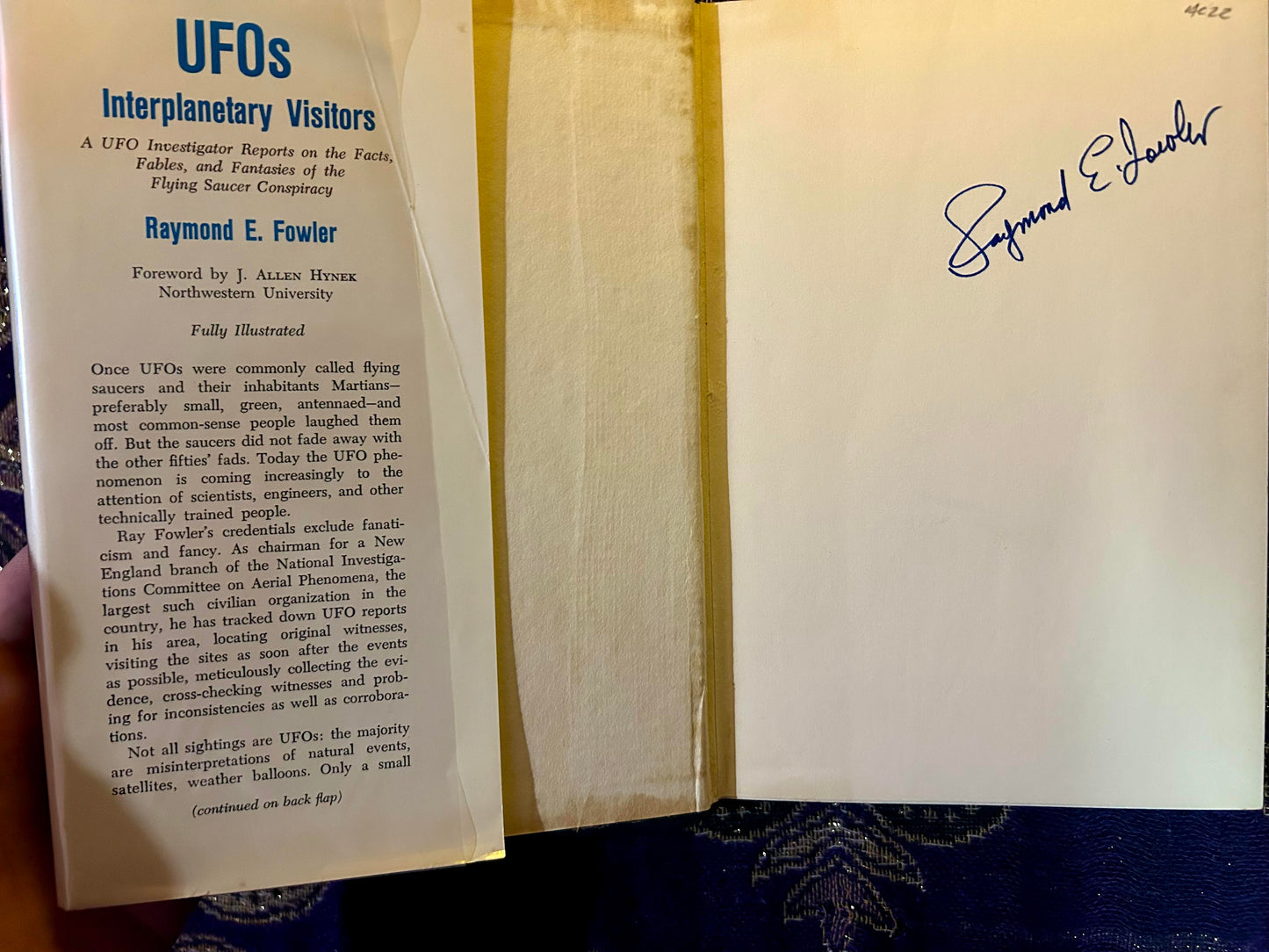 UFOs: Interplanetary Visitors by Raymon Fowler (Signed)