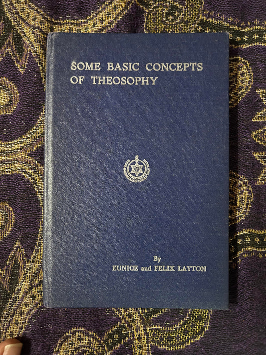 Some Basic Concepts of Theosophy (1960, Hardcover)