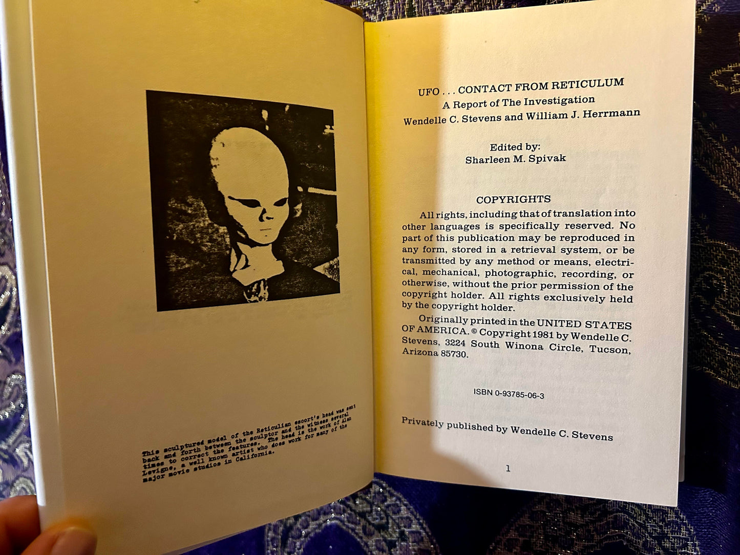 UFO Contact From Reticulum by Wendelle C. Stevens