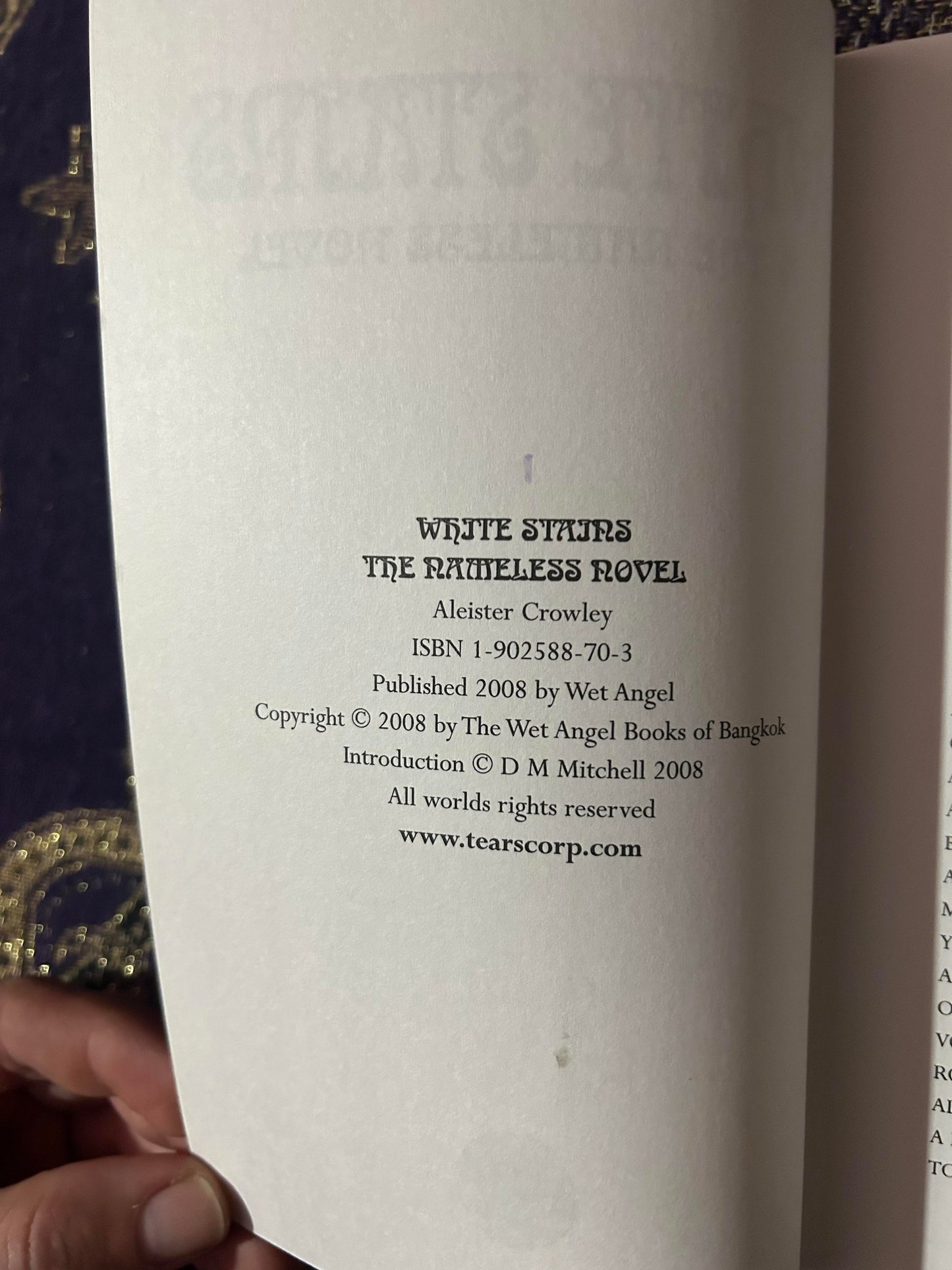 White Stains & The Nameless Novel: Flowers of Eros and Evil by Aleister Crowley