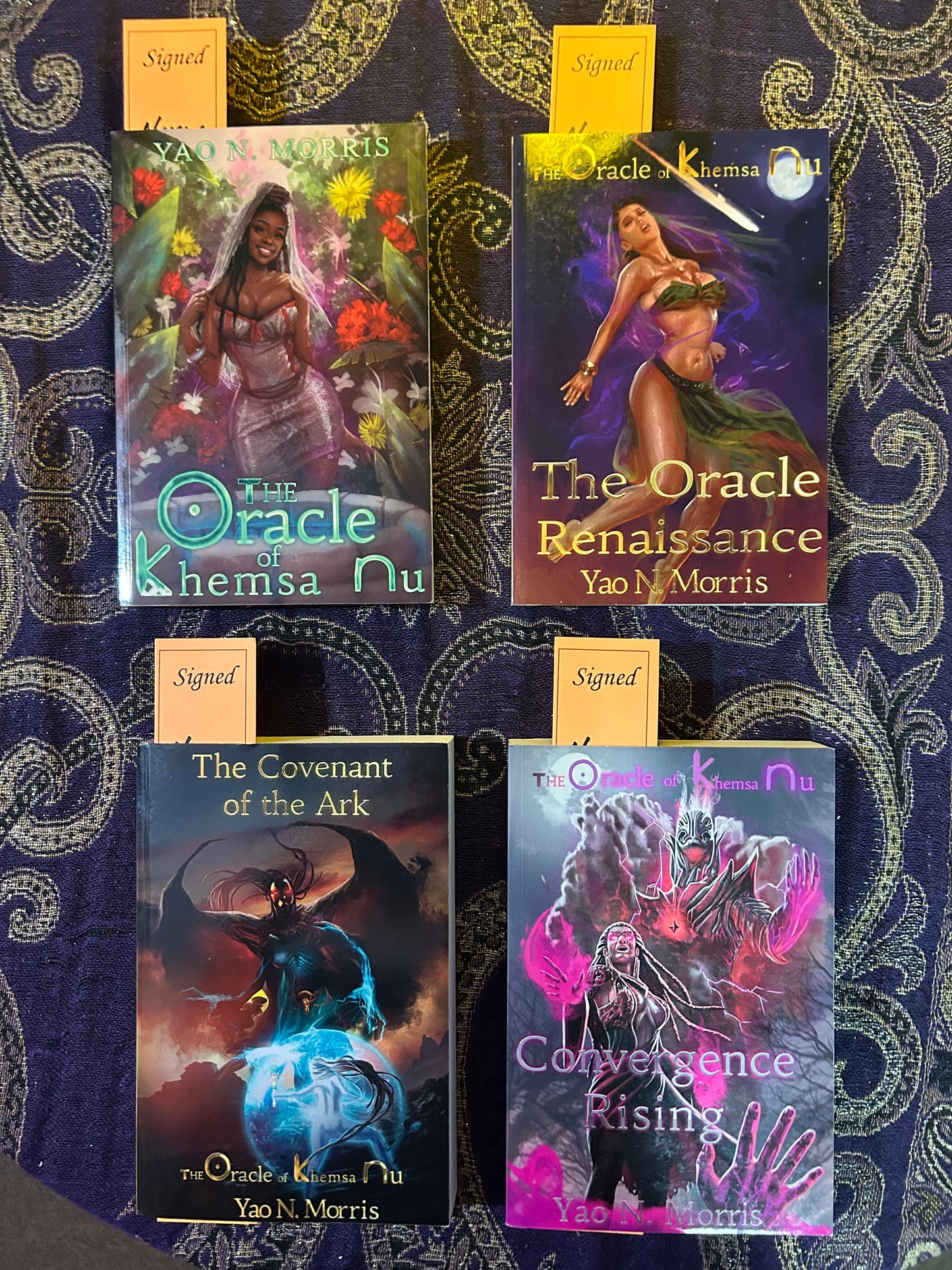 Yao N. Morris - Set of Four Signed Books