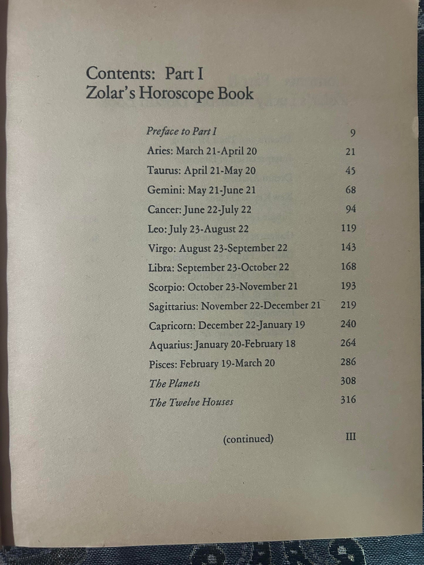 Zolar's Horoscope & Lucky Number Dream Book by Zolar